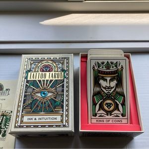 Tattoo Tarot Card Deck With Guide Book